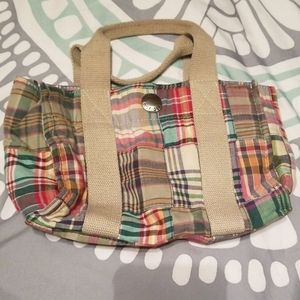 Tommy Hilfiger Gingham Plaid Snap Close Purse